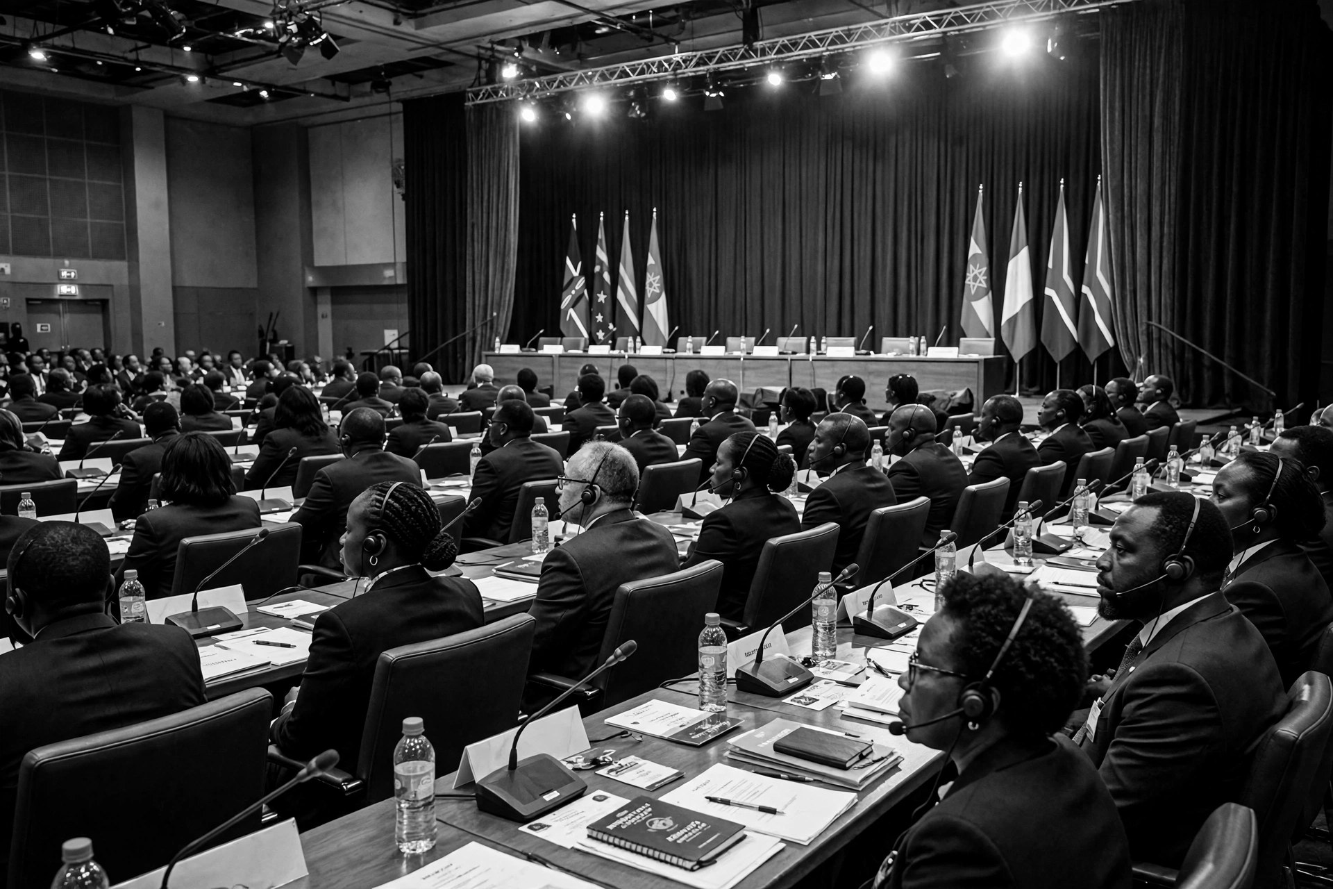 A summit in session